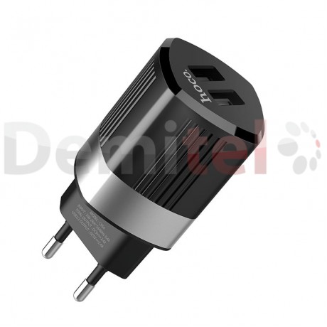 Зарядно HOCO C55A 220V 2.4A Черно