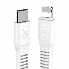 Кабел BASEUS Tough USB-C към Lightning 2м Бял 