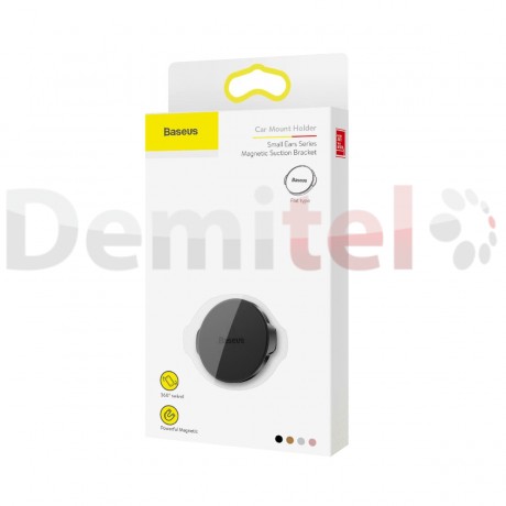 Магнитна стойка BASEUS Small Ears за гладки повърхности Черен