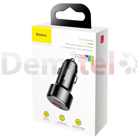 Зарядно за кола BASEUS Magic PPS 45W PD+QC4.0 Черно