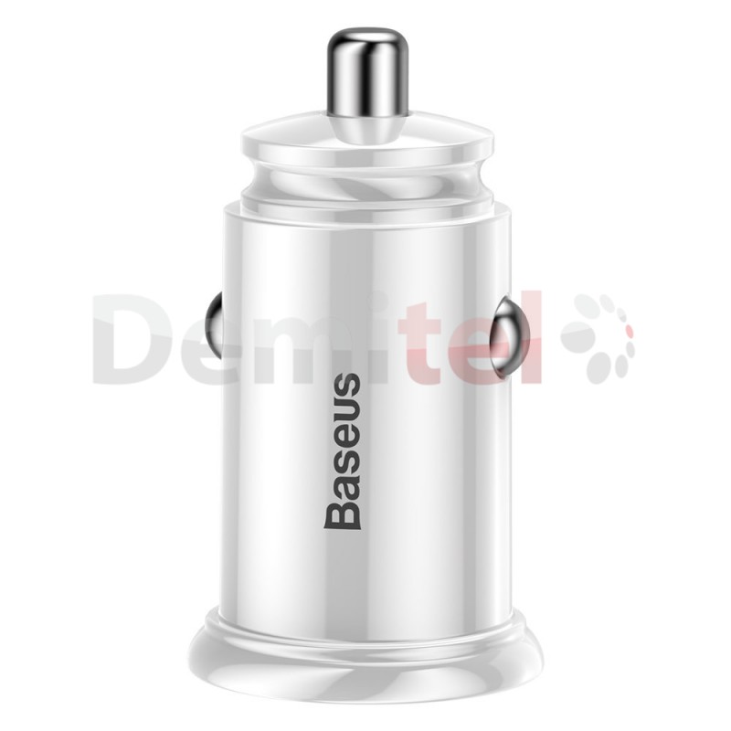 Зарядно за кола BASEUS Circular Dual QC3.0 Бяло