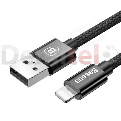 Зарядно за кола BASEUS Small Screw с Lightning кабел Черно