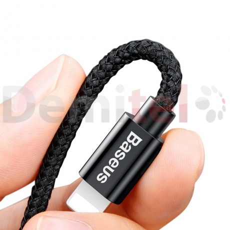 Зарядно за кола BASEUS Small Screw с Lightning кабел Черно