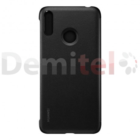 Тефтер HUAWEI PU Flip Cover за Y7 2019 Черен