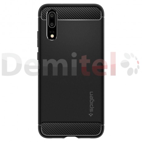 Силиконов гръб SPIGEN Rugged Armor за P20 Черен