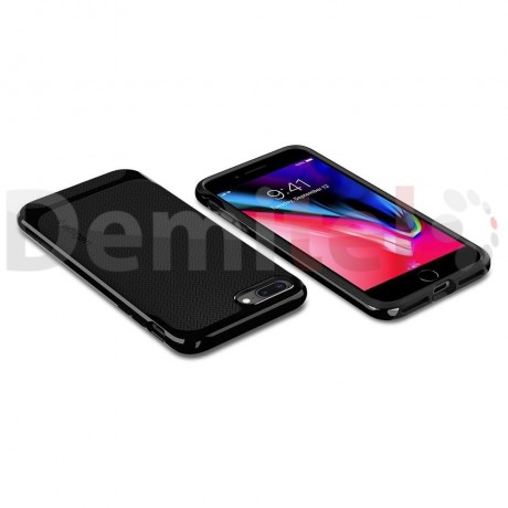 Силиконов гръб SPIGEN Neo Hybrid Herringbone за iPhone 7/8 Plus Черен
