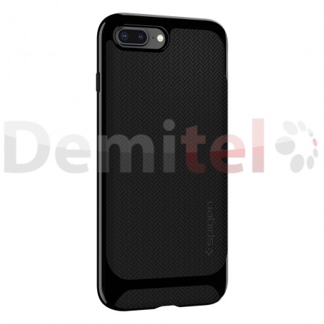 Силиконов гръб SPIGEN Neo Hybrid Herringbone за iPhone 7/8 Plus Черен