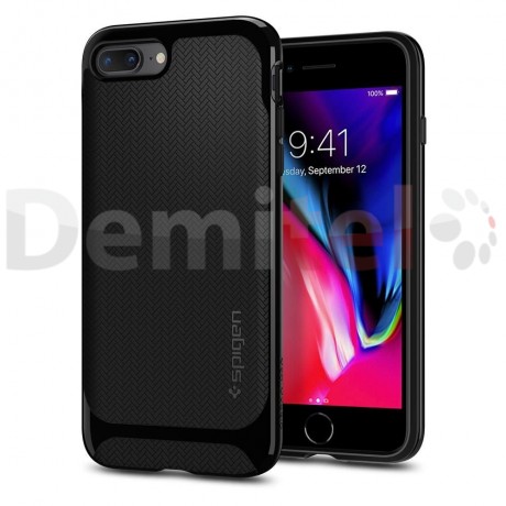Силиконов гръб SPIGEN Neo Hybrid Herringbone за iPhone 7/8 Plus Черен