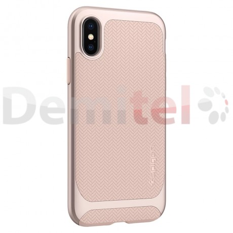 Силиконов гръб SPIGEN Neo Hybrid за iPhone X/XS Розов