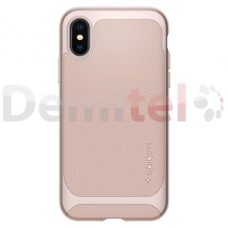 Силиконов гръб SPIGEN Neo Hybrid за iPhone X/XS Розов