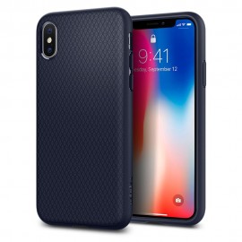 Силиконов гръб SPIGEN Liquid Air за iPhone X/XS Син 
