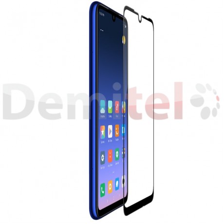 Стъклен протектор с кант за XIAOMI Redmi Note 7 Черен