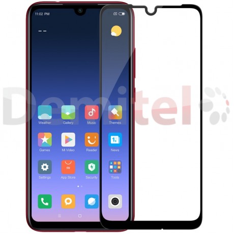 Стъклен протектор с кант за XIAOMI Redmi Note 7 Черен