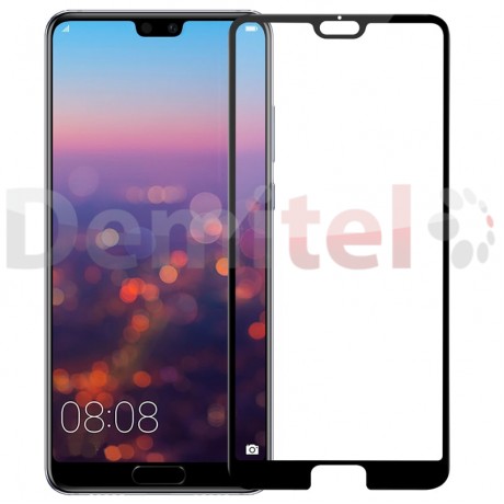 Стъклен протектор с кант за HUAWEI P20 Pro Черен