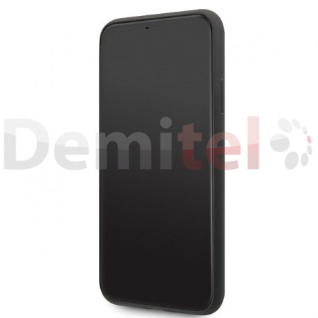 Силиконов гръб MERCEDES-BENZ Dynamic с карбон за iPhone 11 Pro Max Черен