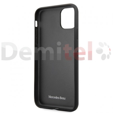 Силиконов гръб MERCEDES-BENZ Dynamic с карбон за iPhone 11 Pro Max Черен