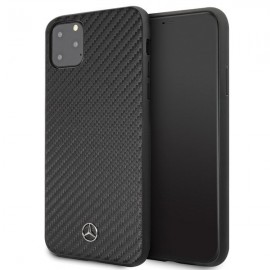 Силиконов гръб MERCEDES-BENZ Dynamic с карбон за iPhone 11 Pro Max Черен 