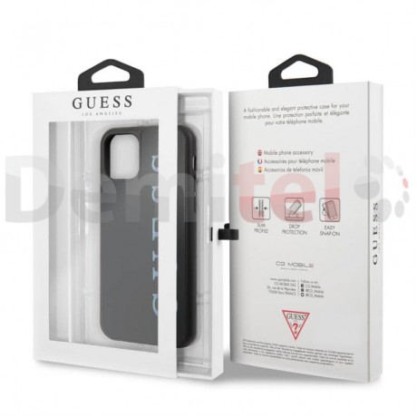 Силиконов гръб GUESS Multicolor за iPhone 11 Pro Max Черен