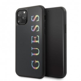 Силиконов гръб GUESS Multicolor за iPhone 11 Pro Max Черен 