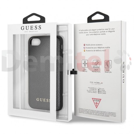 Силиконов гръб GUESS Iridescent за iPhone 8 Черен