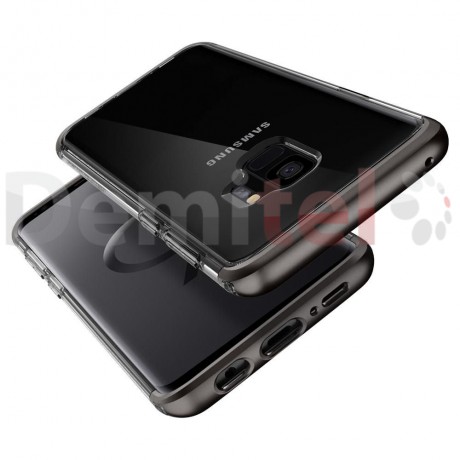 Силиконов гръб SPIGEN Neo Hybrid NC за Galaxy S9 Черен-сив
