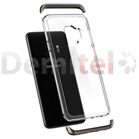 Силиконов гръб SPIGEN Neo Hybrid NC за Galaxy S9 Черен-сив