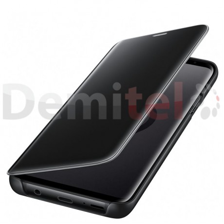 Тефтер SAMSUNG Clear View Standing Cover за Galaxy S9 Plus Черен