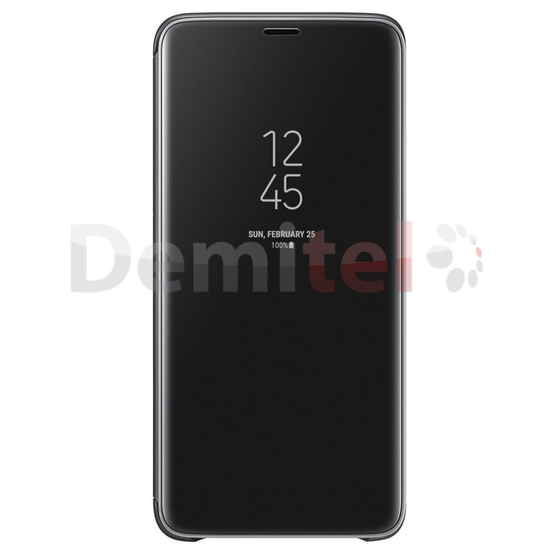 Тефтер SAMSUNG Clear View Standing Cover за Galaxy S9 Plus Черен