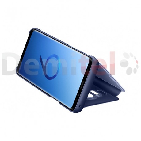 Тефтер SAMSUNG Clear View Standing Cover за Galaxy S9 Син