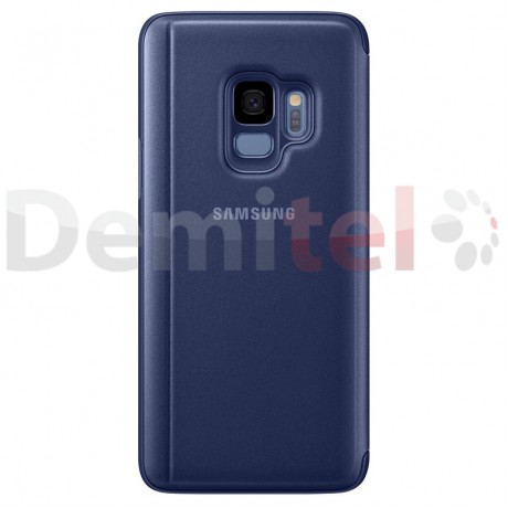 Тефтер SAMSUNG Clear View Standing Cover за Galaxy S9 Син