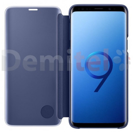 Тефтер SAMSUNG Clear View Standing Cover за Galaxy S9 Син