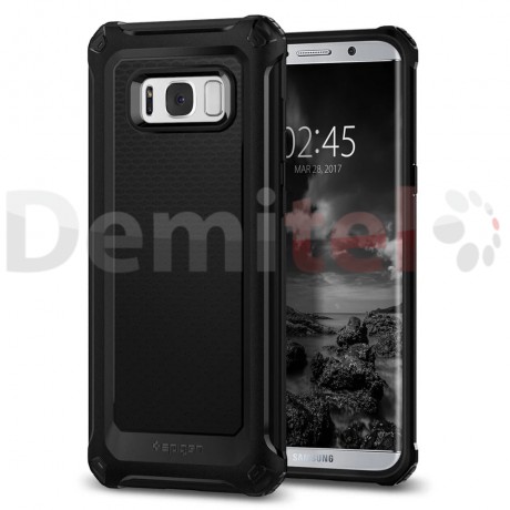 Силиконов гръб SPIGEN Rugged Armor Extra за Galaxy S8 Plus Черен