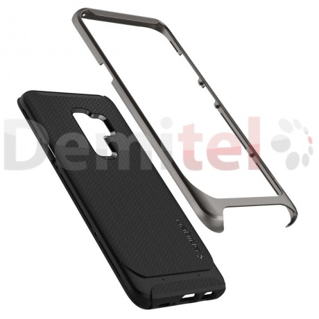 Силиконов гръб SPIGEN Neo Hybrid за Galaxy S9 Plus Черен-сив