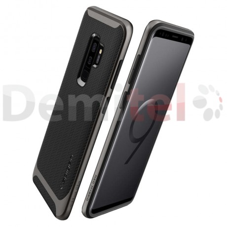 Силиконов гръб SPIGEN Neo Hybrid за Galaxy S9 Plus Черен-сив
