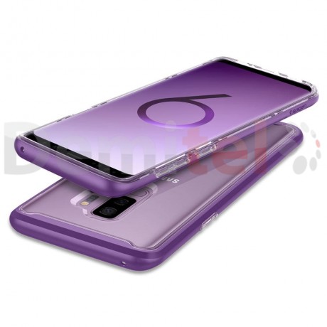 Силиконов гръб SPIGEN Neo Hybrid Crystal за Galaxy S9 Plus Прозрачен-лилав