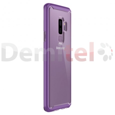 Силиконов гръб SPIGEN Neo Hybrid Crystal за Galaxy S9 Plus Прозрачен-лилав