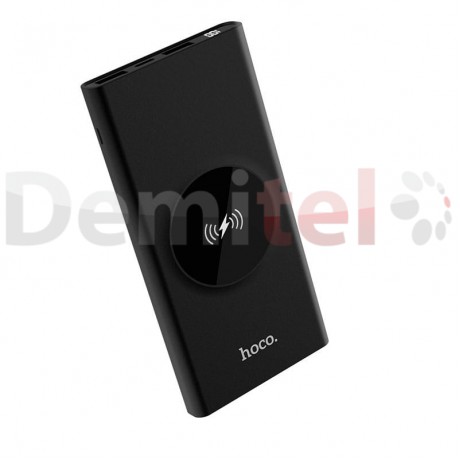 Преносима батерия HOCO J37 с безжично зареждане 10000mAh Черен