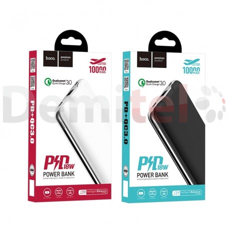 Преносима батерия HOCO J39 PD + QC3.0 10000mAh Черен
