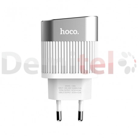 Зарядно HOCO C40A 220V 2.4A Бяло