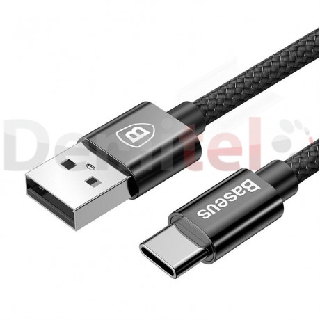 Зарядно за кола BASEUS Small Screw с Type-C кабел Черно
