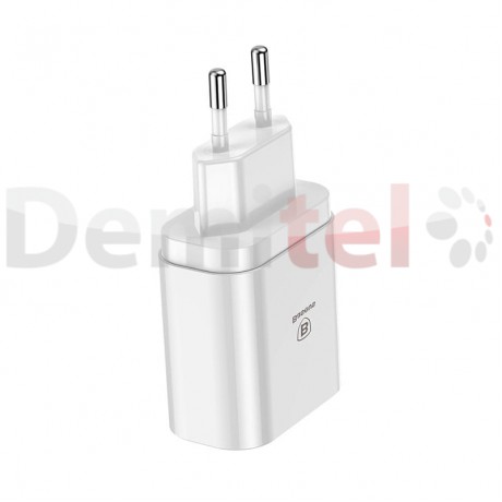 Зарядно BASEUS Mirror Travel Charger Бяло