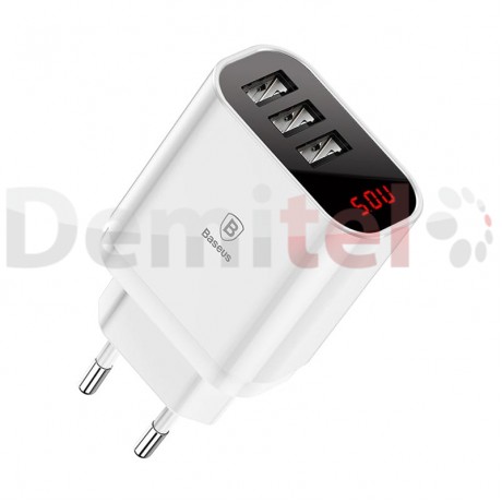 Зарядно BASEUS Mirror Travel Charger Бяло