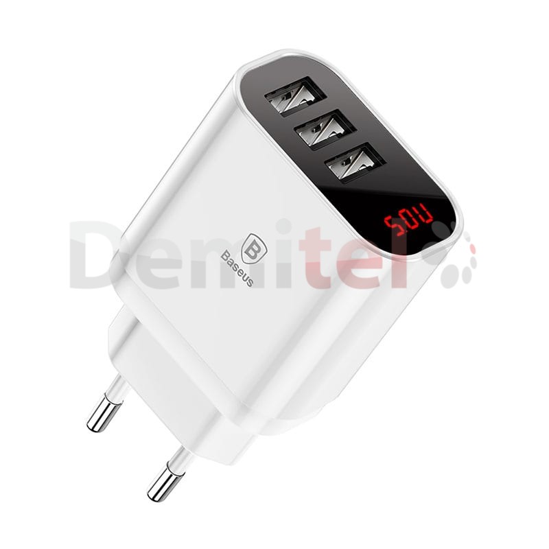 Зарядно BASEUS Mirror Travel Charger Бяло