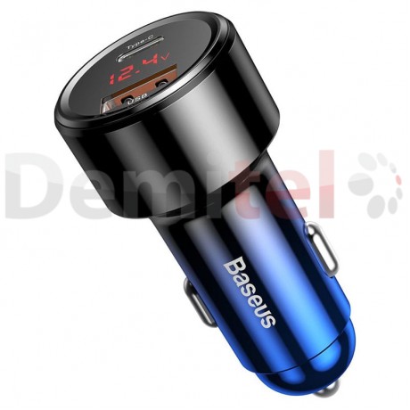 Зарядно за кола BASEUS Magic PPS 45W PD+QC4.0 Синьо