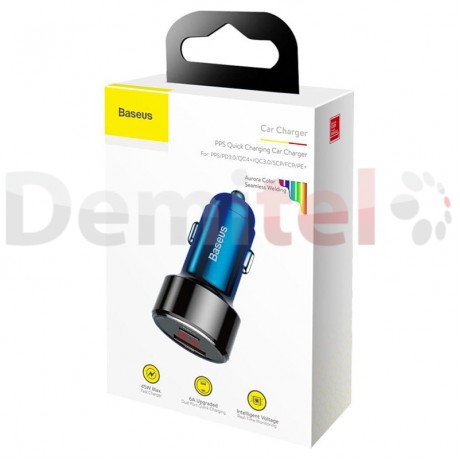 Зарядно за кола BASEUS Magic PPS 45W PD+QC4.0 Синьо