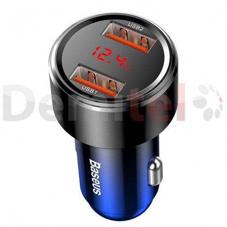 Зарядно за кола BASEUS Magic Dual 45W QC3.0 Синьо