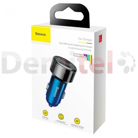 Зарядно за кола BASEUS Magic Dual 45W QC3.0 Синьо