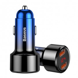Зарядно за кола BASEUS Magic Dual 45W QC3.0 Синьо 