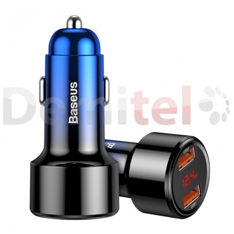 Зарядно за кола BASEUS Magic Dual 45W QC3.0 Синьо