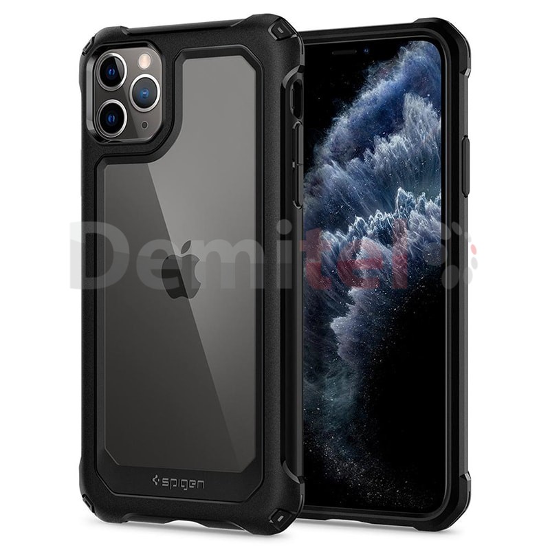 Силиконов гръб SPIGEN Gauntlet за iPhone 11 Pro Max Черен